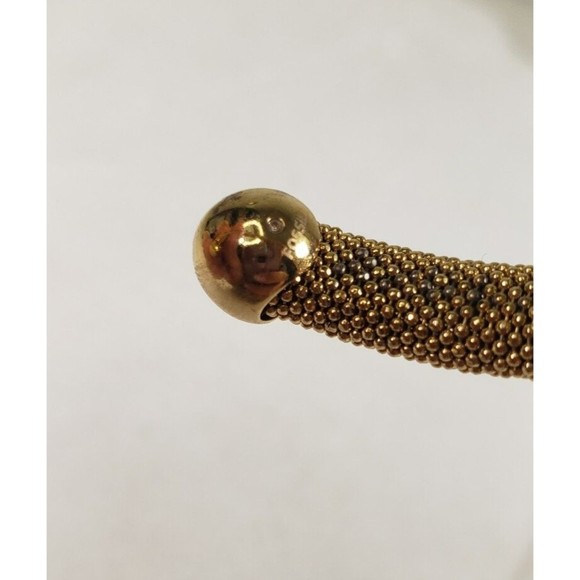 Fossil 7" Bracelet Gold Tone Wrap Bracelet with Polished Gold Ball - Picture 8 of 12